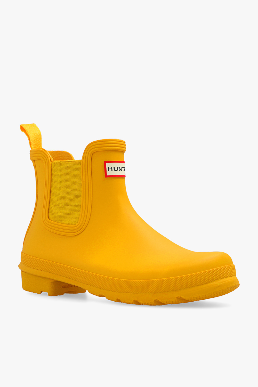 Yellow chelsea sales hunter boots